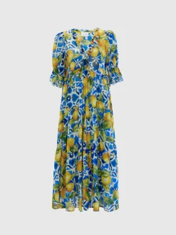 naisten täyspitkä mekko, ERMINIA DRESS><noscript><img width=