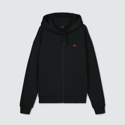 unisex huppari, RED BRICK ZIP HOODIE>Billebeino