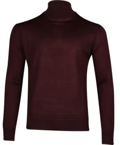 Black Blue Miesten Neulepusero, BASIC TURTLENECK>Black and Blue Discount