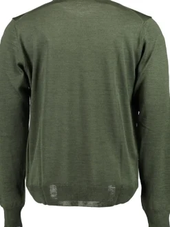 Black Blue Miesten Neulepusero, MERINO O-NECK>Black and Blue Discount