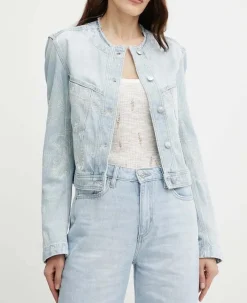 naisten farkkutakki, DENIM TRUCK JACKET Indigo>BOSS Orange Best