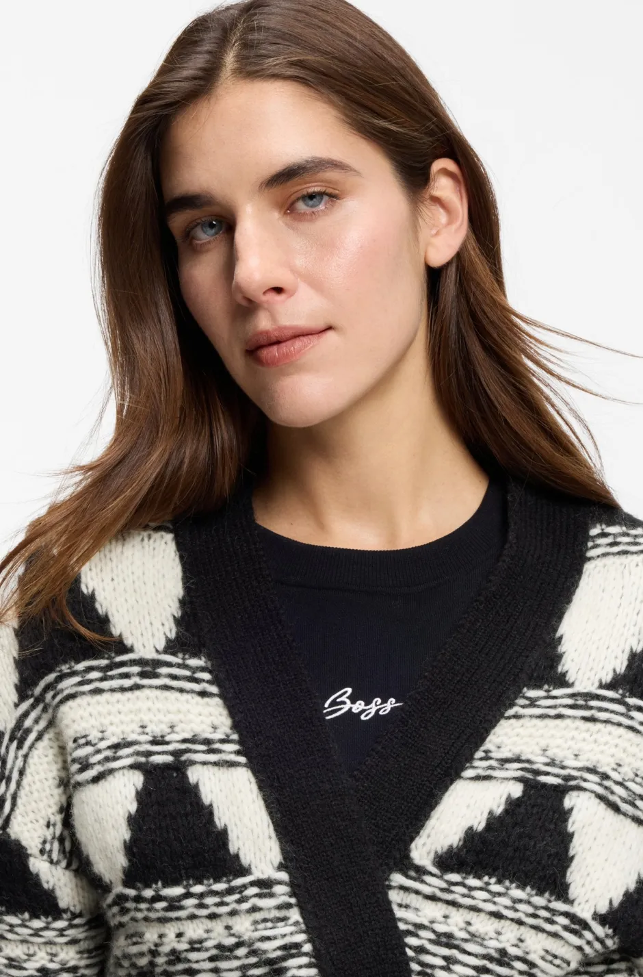 naisten neuletakki Fregolano Cardigan,>BOSS Orange Discount