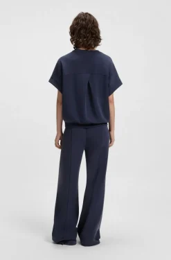 naisten paita, ENARI JERSEY TOP>BOSS Orange Discount