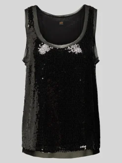 Naisten Toppi, ILLETTES TOP>BOSS Orange Hot