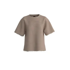 Naisten T-Paita, ENIS SATIN EDGE T-SHIRT>BOSS Orange Hot