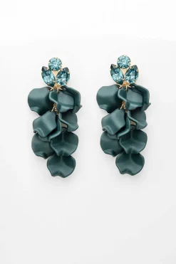 korvakorut LEAF STONE EARRINGS,>Bow 19