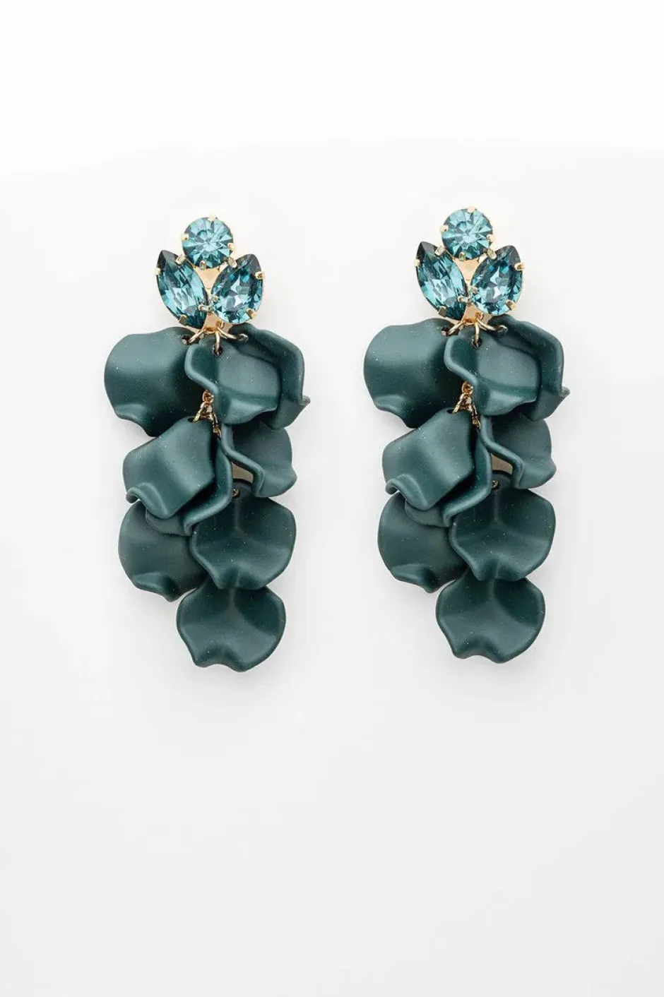 korvakorut LEAF STONE EARRINGS,>Bow 19