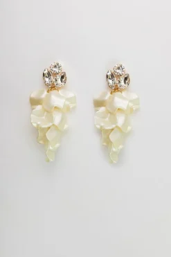 korvakorut, LEAF STONE EARRINGS>Bow 19 New