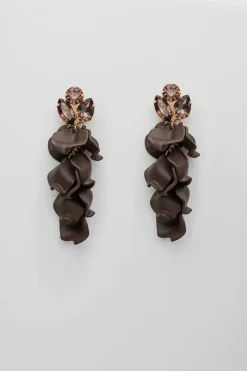 korvakorut LEAF STONE EARRINGS,>Bow 19 Discount