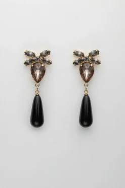 korvakorut STONE DROP EARRINGS,>Bow 19 Sale
