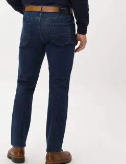 Miesten Farkut, CADIZ NOS REGULAR FIT ORGANIC COTTON Sininen, Indigo>Brax Online