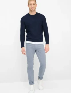 miesten housut Chuck Tri-Flex Modern Fit Stucture, sininen>Brax Discount