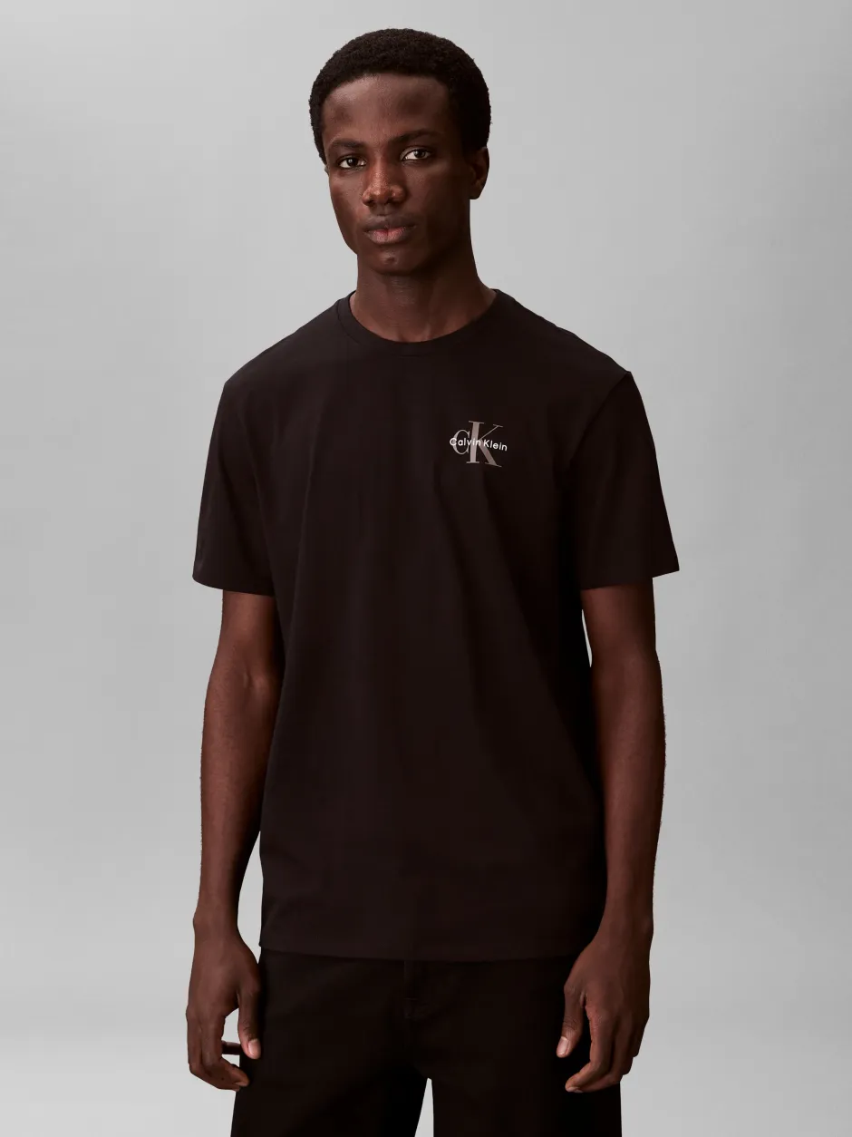 miesten t-paita SS 30S Jersey Classic Micro Mono,>Calvin Klein Jeans Online