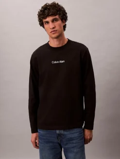 Calvin Klein Jeans miesten pitkähihainen, LS RLXD STANDARD LOGO CREWNK TEE>Calvin Klein Menswear Discount