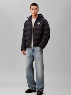 miesten Puffertakki, LS NYLON MONOGRAM PUFFER JACKET>Calvin Klein Jeans Online