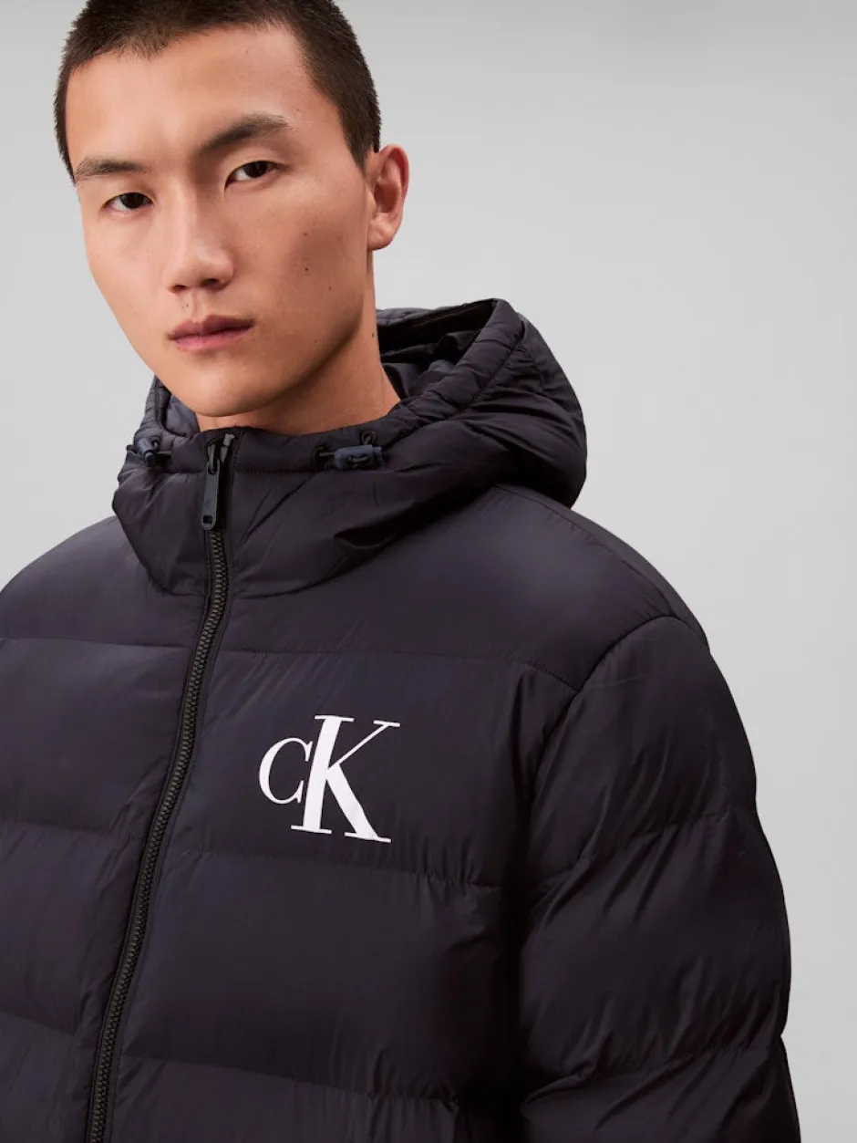 miesten Puffertakki, LS NYLON MONOGRAM PUFFER JACKET>Calvin Klein Jeans Online
