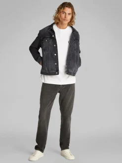 miesten farkkutakki, SLIM DENIM JACKET BLACK>Calvin Klein Jeans Discount
