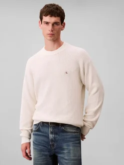 miesten neulepusero LS EZ Cotton Waffle Crwnk Swtr 9,>Calvin Klein Jeans New