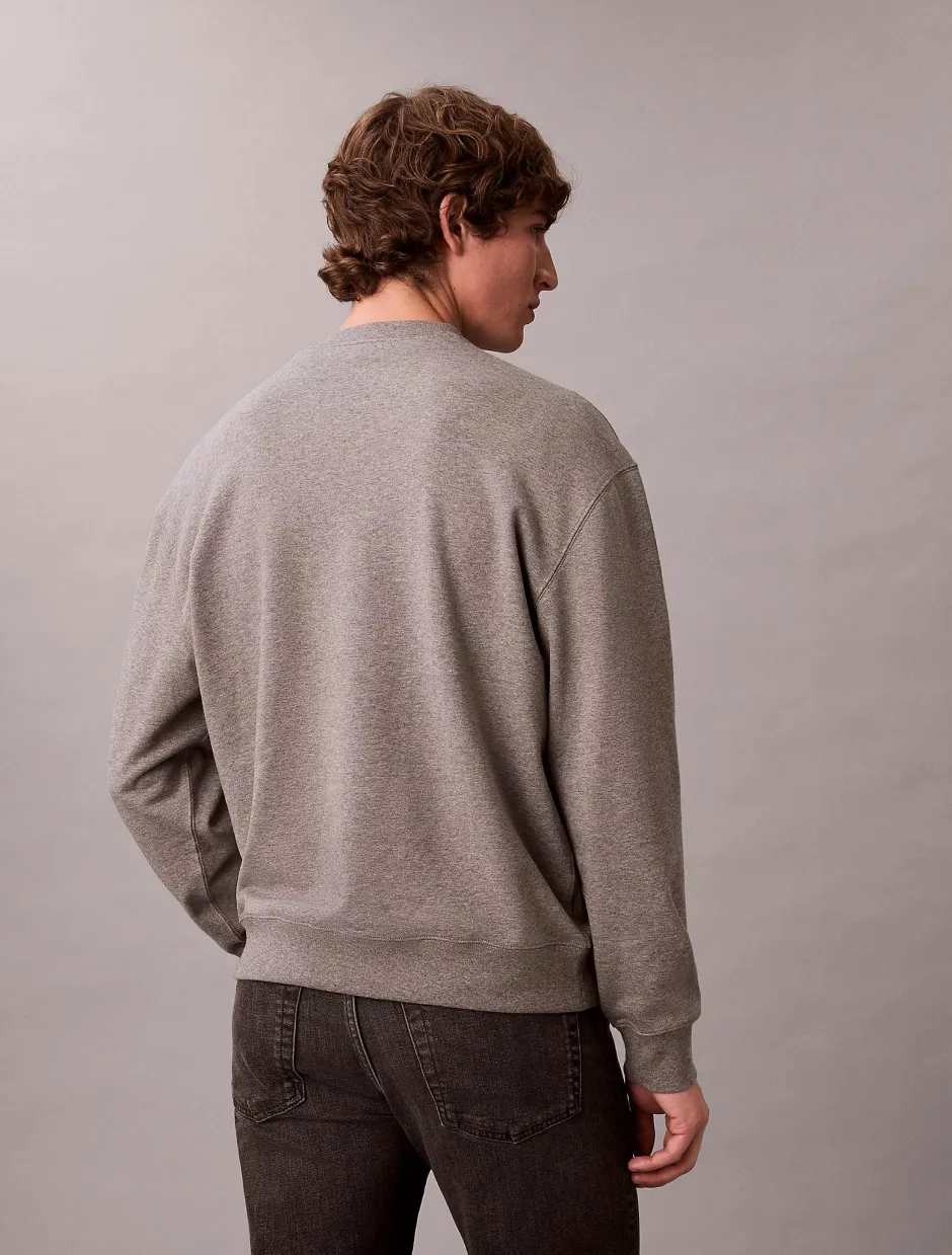 miesten collegepaita LS EU 350Terry Monologo CN Swtsh,>Calvin Klein Jeans Clearance