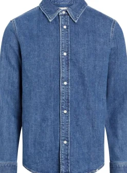 Miesten Farkkupaita, SLIM DENIM SHIRT Indigo>Calvin Klein Jeans Best