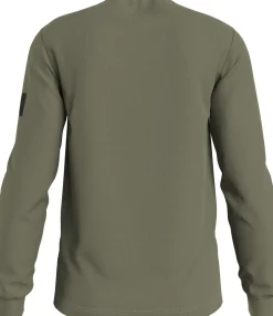 Miesten Paita, MONOLOGO BADGE WAFFLE LS TEE Armeijanvihreä><noscript><img width=