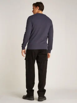 Miesten Paita, MONOLOGO BADGE WAFFLE LS TEE><noscript><img width=