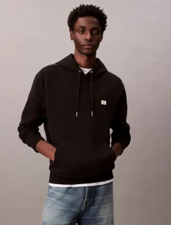 Miesten Huppari, LS EU 350Terry Badge Hoodie>Calvin Klein Jeans
