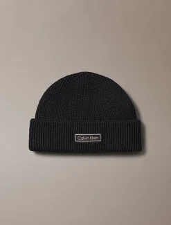 miesten pipo, PATCH CHUNKY RIB COTTON DOCKER B>Calvin Klein Jeans Hot