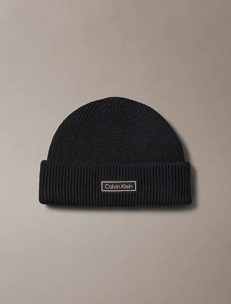 miesten pipo, PATCH CHUNKY RIB COTTON DOCKER B>Calvin Klein Jeans Hot