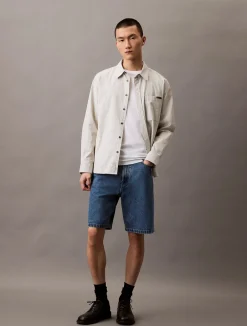 miesten shortsit, 90S MID BLUE STONE SHORT Indigo>Calvin Klein Jeans Online