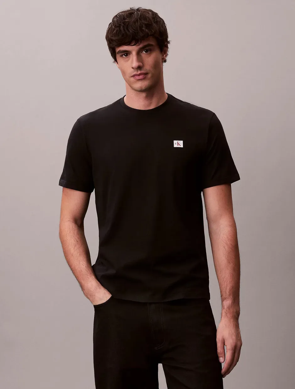 miesten t-paita K SS Badge Tee,>Calvin Klein Jeans