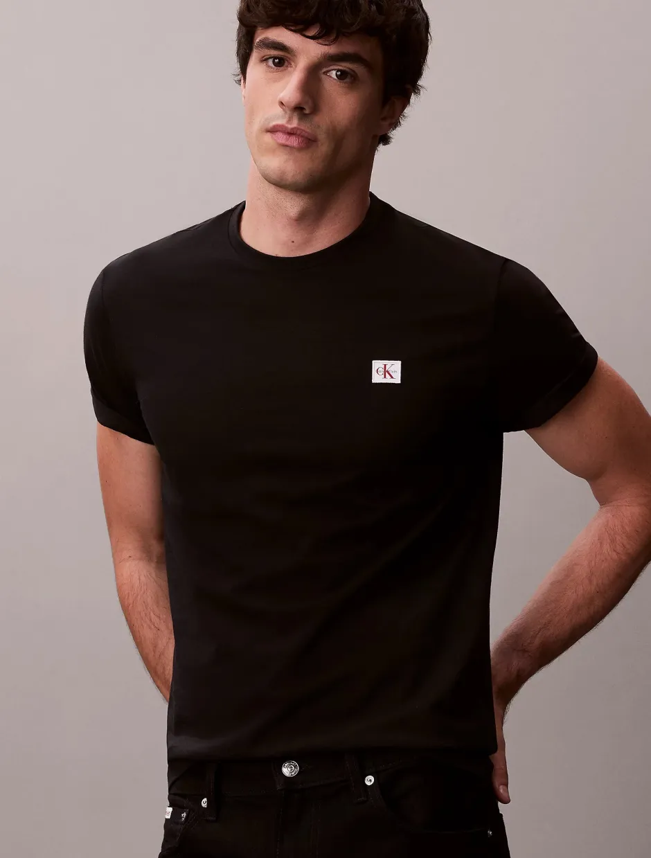 miesten t-paita K SS Badge Tee,>Calvin Klein Jeans