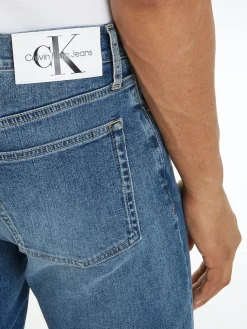 miesten shortsit, SLIM SHORTS Sininen, Indigo><noscript><img width=