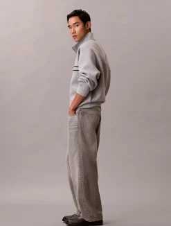 miesten collegepaita LS Cotton Spacer Stripe Rib QTR,><noscript><img width=