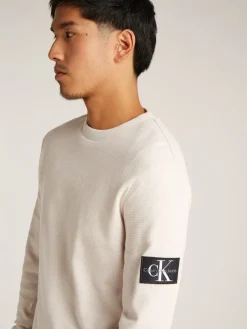 Miesten Paita, MONOLOGO BADGE WAFFLE LS TEE><noscript><img width=