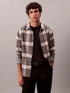 miesten kauluspaidat LS BRUSHED PLAID EASY SHIRT,>Calvin Klein Jeans Best