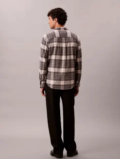 miesten kauluspaidat LS BRUSHED PLAID EASY SHIRT,><noscript><img width=