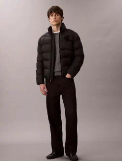 miesten Puffertakki, LS NYLON MONOGRAM PUFFER JACKET>Calvin Klein Jeans Clearance