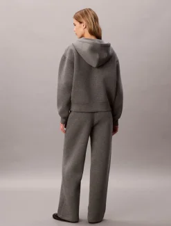 naisten joggerit, SCUBA WIDE LEG PANT Vaaleanharmaa><noscript><img width=