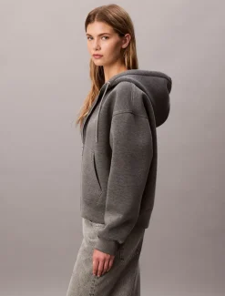 naisten huppari, LS SCUBA HOODIE Vaaleanharmaa><noscript><img width=