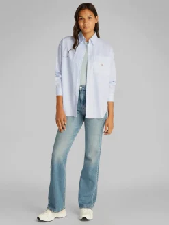 naisten paitapusero, WOVEN LABEL RELAXED SHIRT>Calvin Klein Jeans Hot