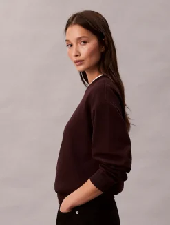 naisten collegepaita LS MONOLOGO FRENCH TERRY,>Calvin Klein Jeans Sale