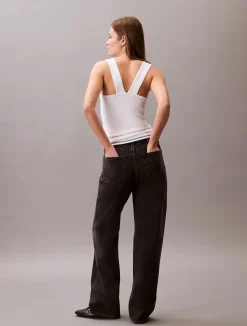 naisten tank top, SL COTTON RIB SOLID TANK><noscript><img width=