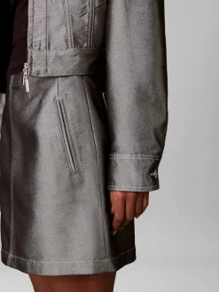 naisten hame A LINE SKIRT DENIM SHINE,><noscript><img width=