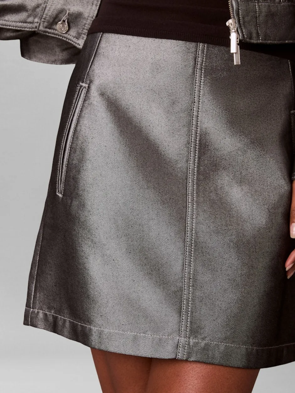 naisten hame A LINE SKIRT DENIM SHINE,>Calvin Klein Jeans Hot