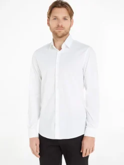 Miesten Kauluspaita, POPLIN STRECH SLIM SHIRT NOS>Calvin Klein Menswear Best