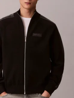 Calvin Klein miesten neuletakki LS Tech Knit Track Jacket FZ SWT,><noscript><img width=
