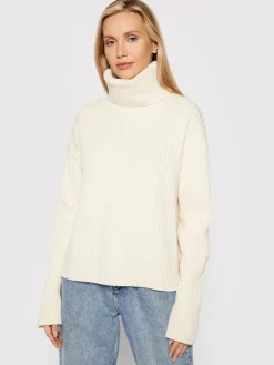 naisten neulepusero, CHUNKY RIB ROLL NECK SWEATER>Calvin Klein Sale