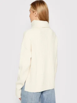 naisten neulepusero, CHUNKY RIB ROLL NECK SWEATER>Calvin Klein Sale