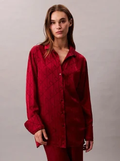 naisten pyjamapaita, RELAXED AOP SHIRT>Calvin Klein Best